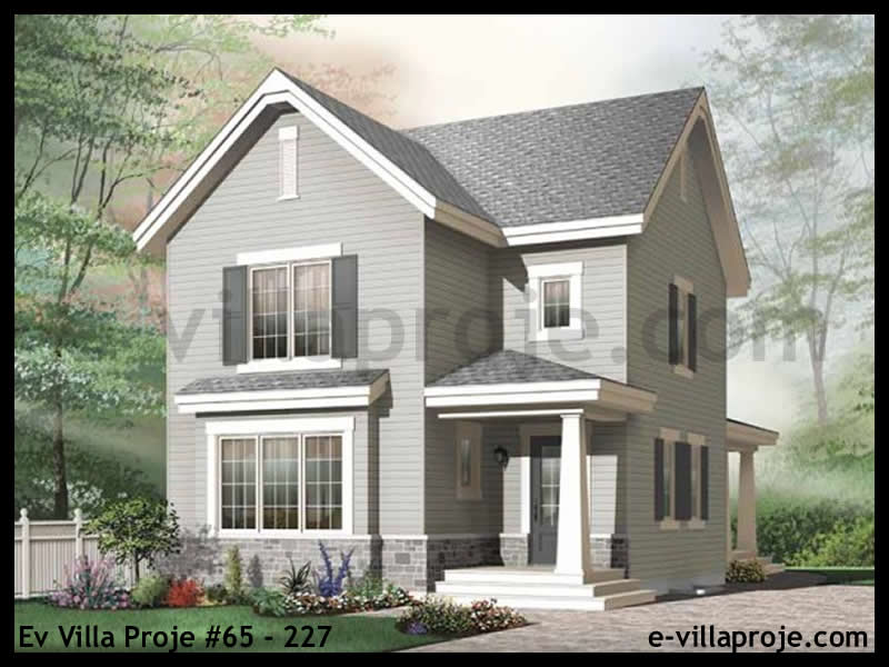 KCE-65.227 154 m² hafif çelik ev mimari görselleştirmesi