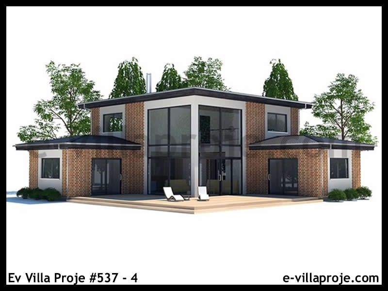 KCE-537.4 160 m² hafif çelik ev mimari görselleştirmesi