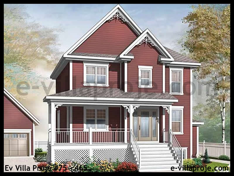 KCE-75.465 160 m² hafif çelik ev mimari görselleştirmesi