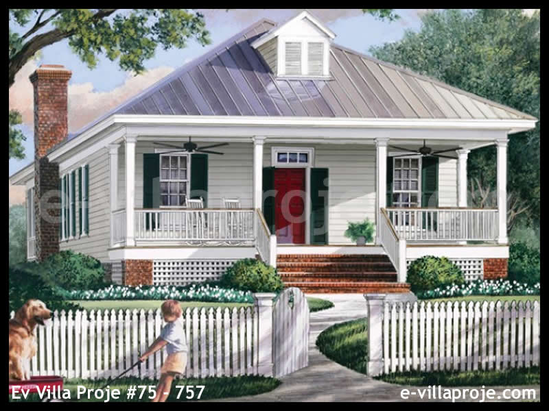 KCE-75.757 160 m² hafif çelik ev mimari görselleştirmesi