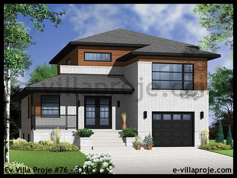 KCE-76.335 161 m² hafif çelik ev mimari görselleştirmesi