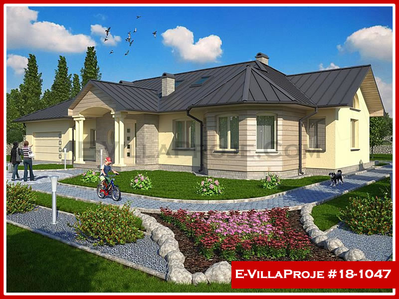 KCE-17192 161 m² hafif çelik ev mimari görselleştirmesi