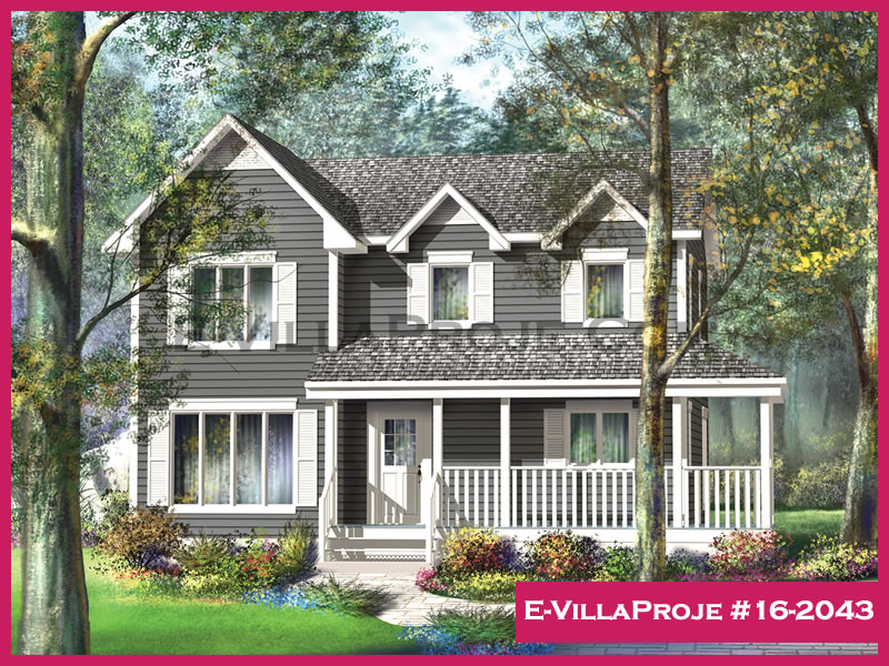KCE-16.2043 164 m² hafif çelik ev mimari görselleştirmesi