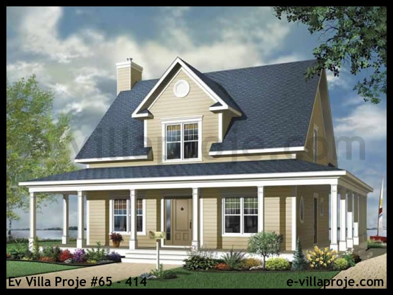 KCE-65.414 166 m² hafif çelik ev mimari görselleştirmesi