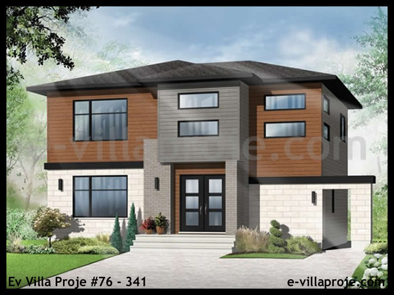 KCE-76.341 169 m² hafif çelik ev mimari görselleştirmesi