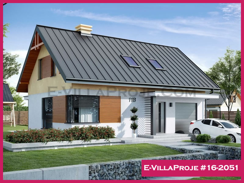 KCE-16.2051 170 m² hafif çelik ev mimari görselleştirmesi