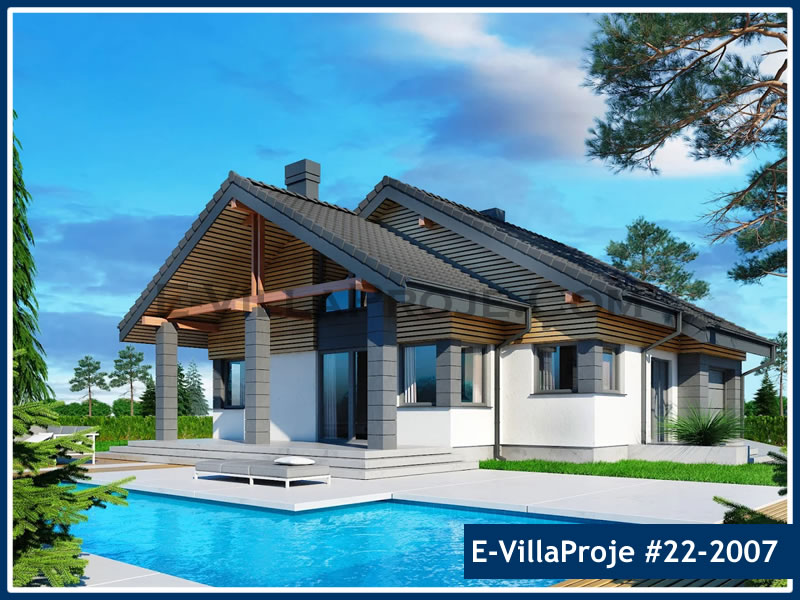 KCE-22.2007 170 m² Kıbrıs hafif çelik ev mimari görselleştirmesi