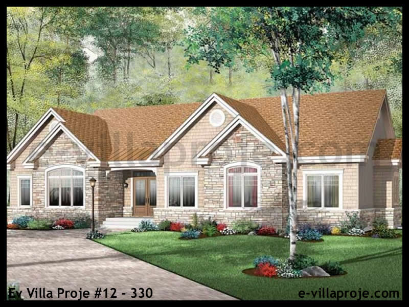 KCE-12.330 170 m² hafif çelik ev mimari görselleştirmesi
