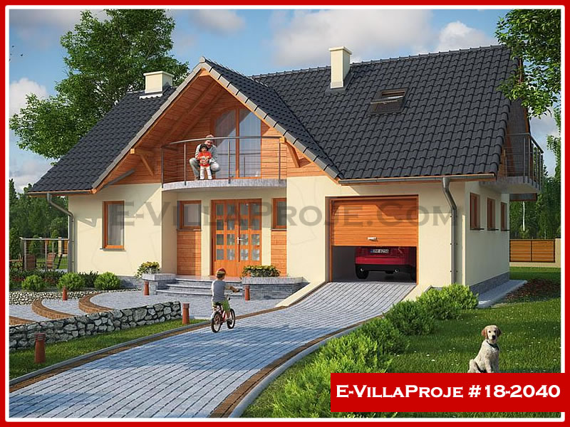 KCE-18.2040 174 m² hafif çelik ev mimari görselleştirmesi