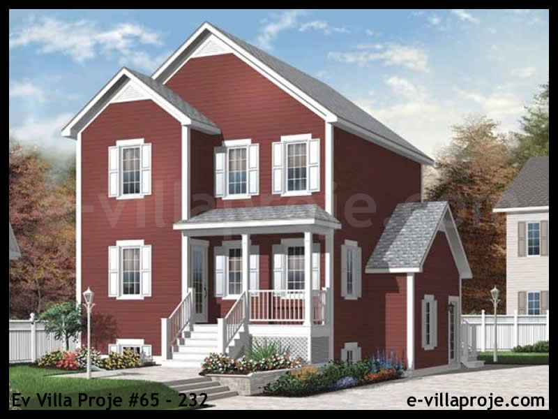 KCE-65.232 174 m² hafif çelik ev mimari görselleştirmesi