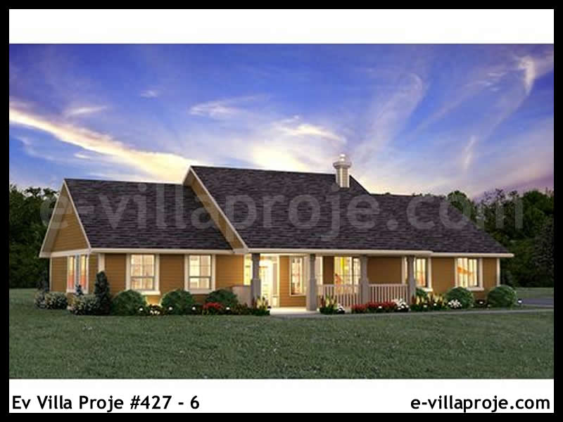 KCE-427.6 174 m² hafif çelik ev mimari görselleştirmesi