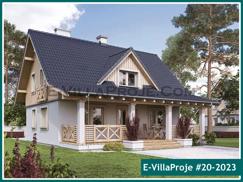 KCE-20.2023 176 m² hafif çelik ev mimari görselleştirmesi