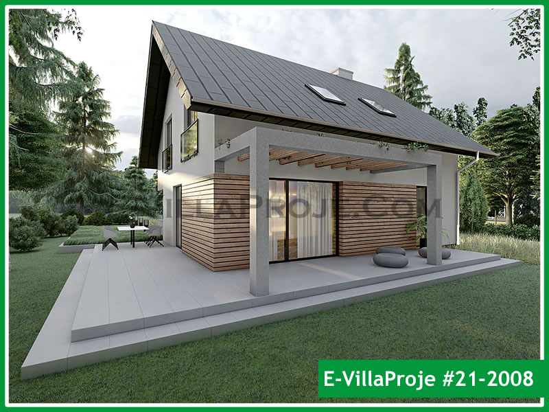 KCE-21.2008 176 m² hafif çelik ev mimari görselleştirmesi