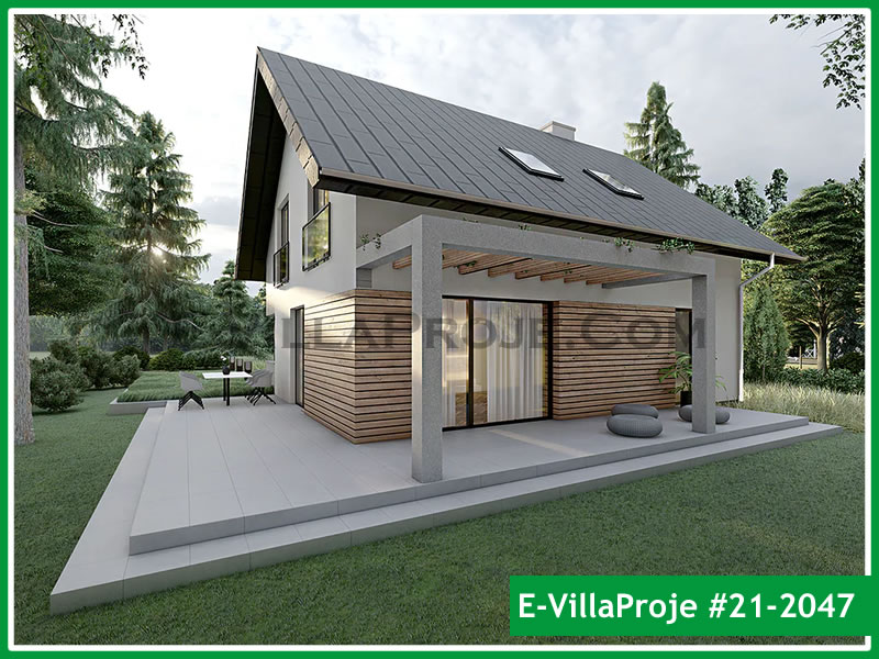KCE-21.2047 177 m² hafif çelik ev mimari görselleştirmesi