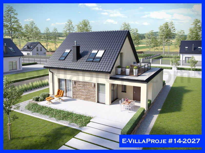 KCE-6208 177 m² hafif çelik ev mimari görselleştirmesi