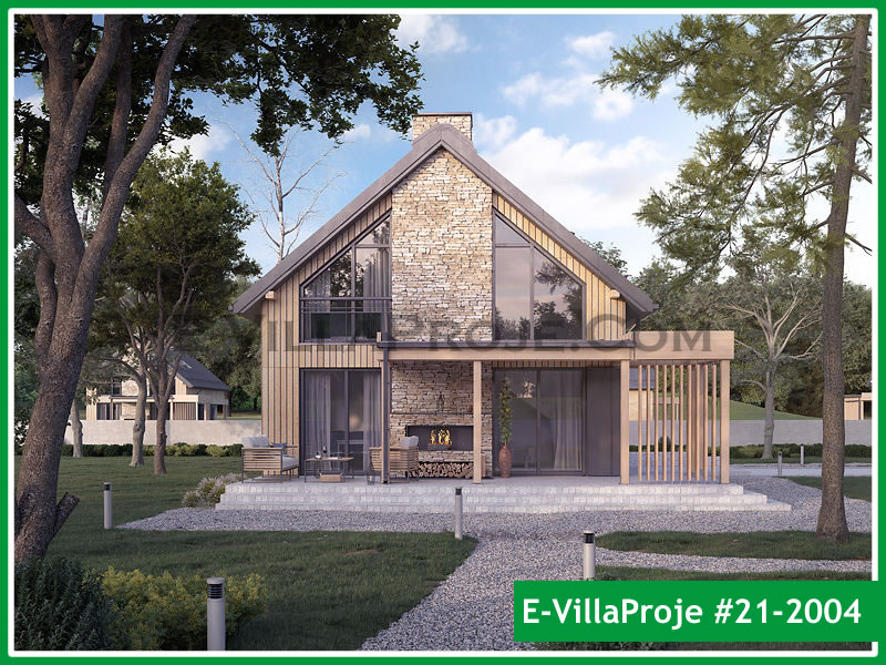 KCE-21.2004 183 m² hafif çelik ev mimari görselleştirmesi