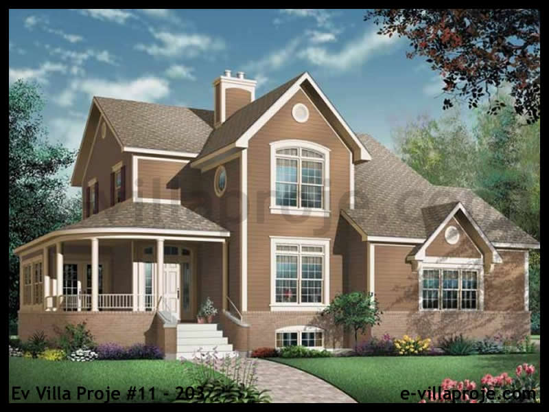 KCE-4245 189 m² hafif çelik ev mimari görselleştirmesi