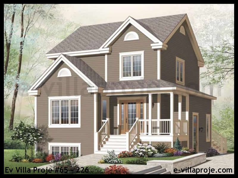KCE-65.226 189 m² hafif çelik ev mimari görselleştirmesi