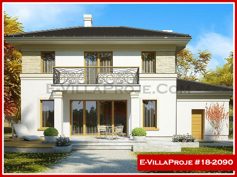 KCE-18.2090 190 m² hafif çelik ev mimari görselleştirmesi