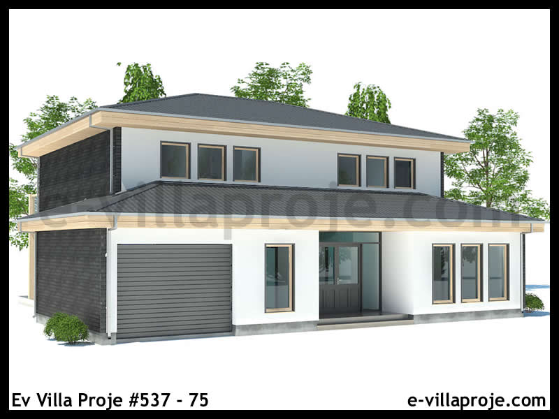 KCE-537.75 191 m² hafif çelik ev mimari görselleştirmesi