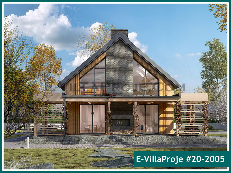 KCE-20.2005 191 m² hafif çelik ev mimari görselleştirmesi