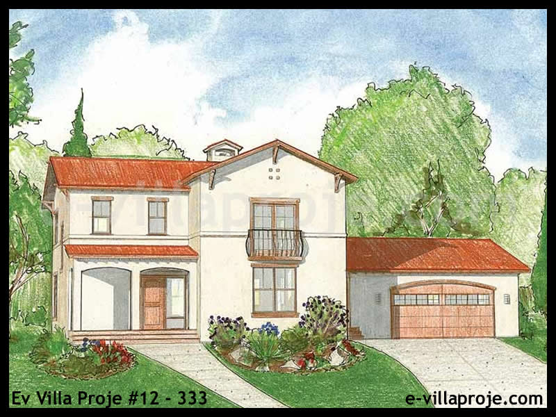 KCE-12.333 193 m² hafif çelik ev mimari görselleştirmesi