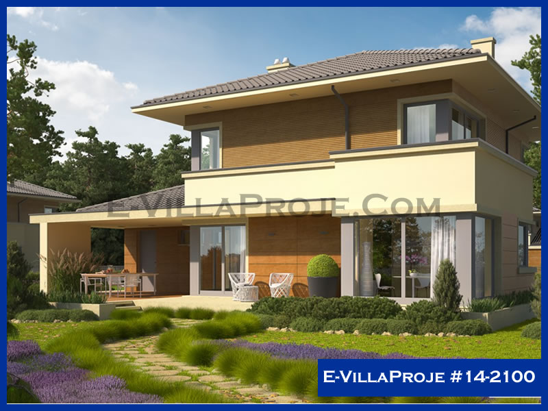 KCE-8697 193 m² hafif çelik ev mimari görselleştirmesi