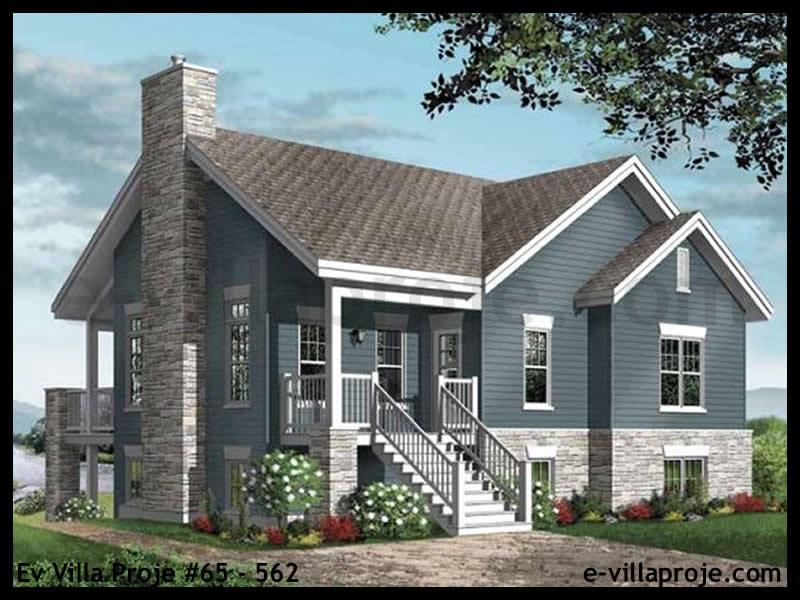 KCE-65.562 193 m² hafif çelik ev mimari görselleştirmesi