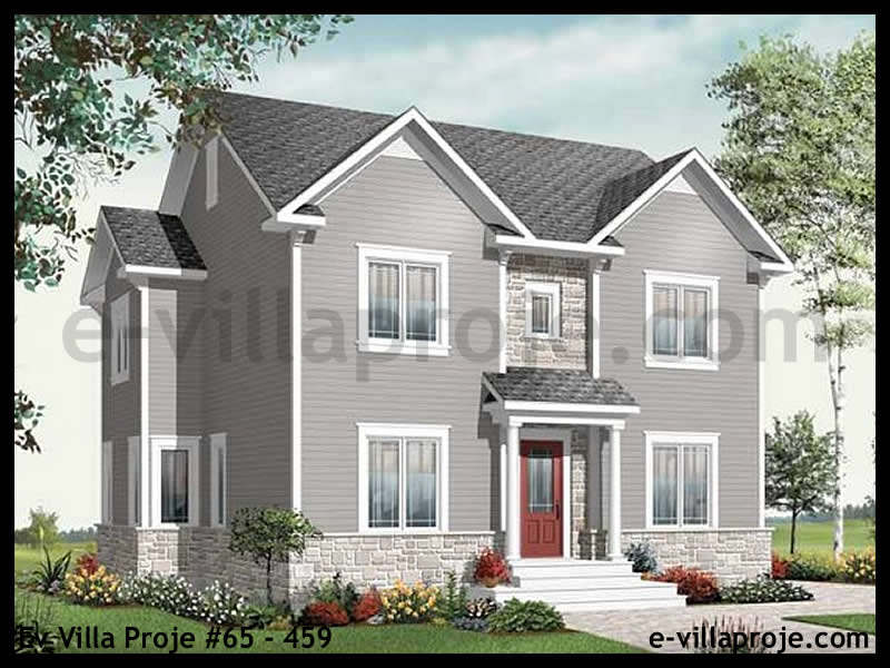 KCE-65.459 194 m² hafif çelik ev mimari görselleştirmesi
