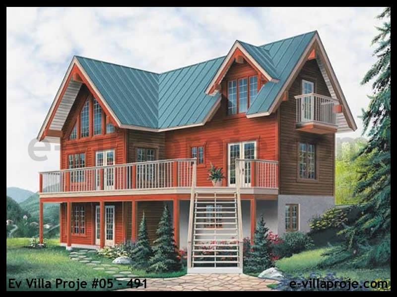 KCE-05.491 194 m² hafif çelik ev mimari görselleştirmesi