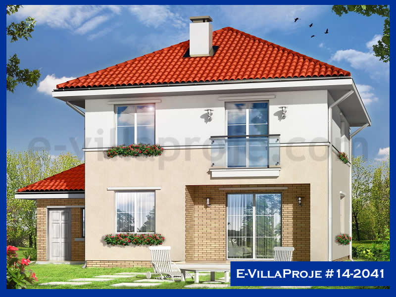 KCE-14.2041 195 m² hafif çelik ev mimari görselleştirmesi