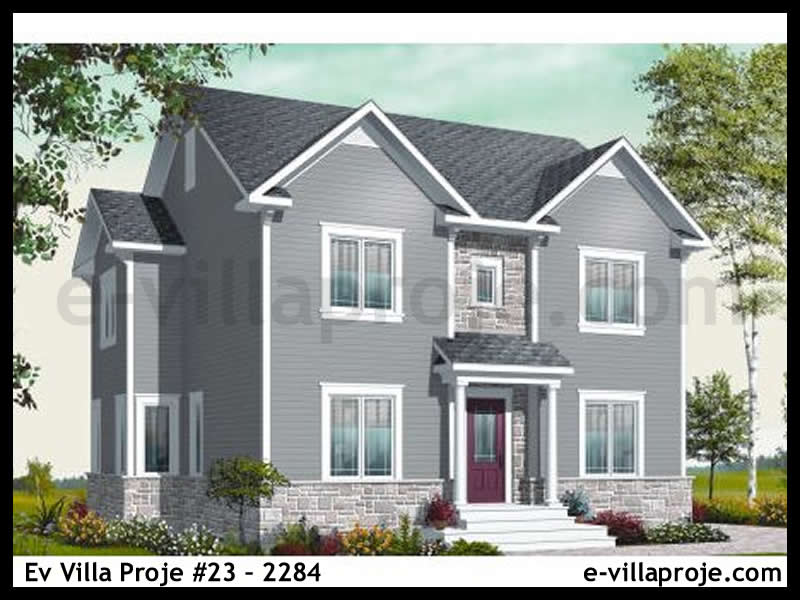 KCE-23.2284 195 m² hafif çelik ev mimari görselleştirmesi