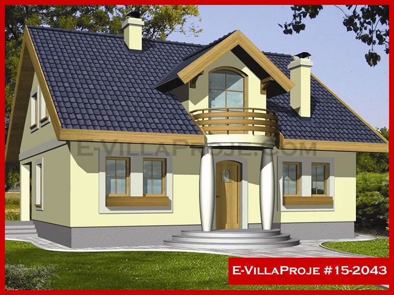 KCE-15.2043 200 m² hafif çelik ev mimari görselleştirmesi