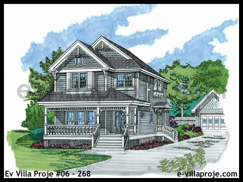 KCE-06.268 200 m² hafif çelik ev mimari görselleştirmesi