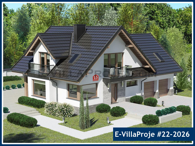 KCE-22.2026 203 m² hafif çelik ev mimari görselleştirmesi