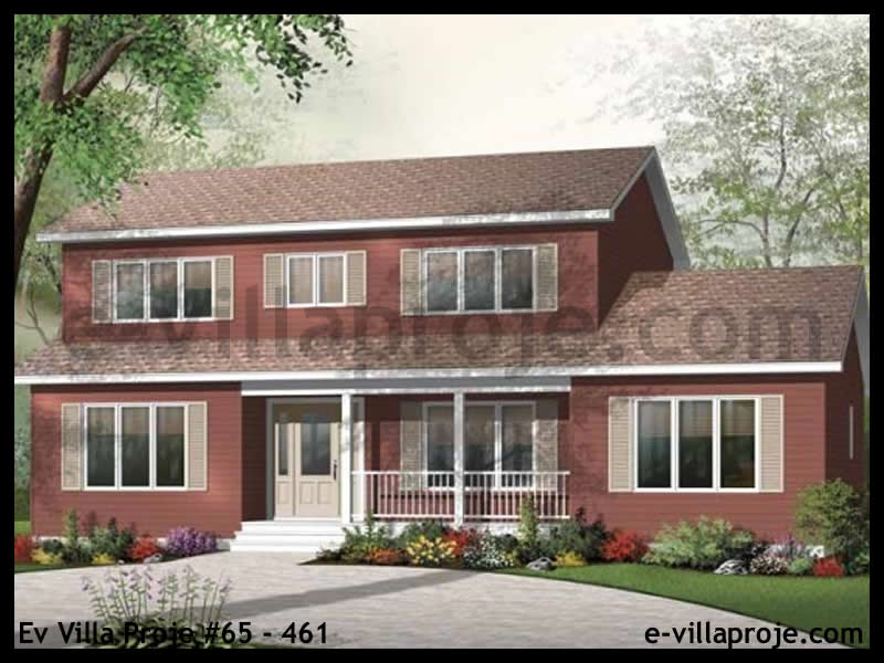 KCE-65.461 204 m² hafif çelik ev mimari görselleştirmesi