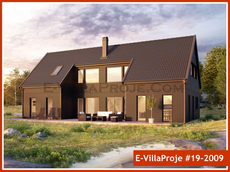 KCE-19.2009 205 m² hafif çelik ev mimari görselleştirmesi