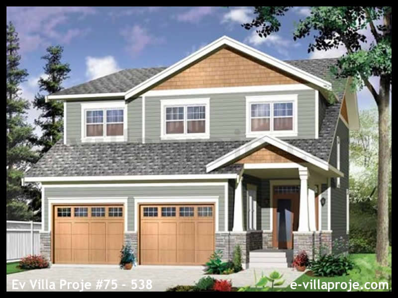 KCE-75.538 205 m² hafif çelik ev mimari görselleştirmesi