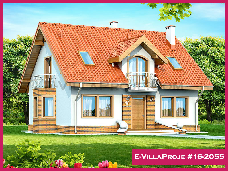 KCE-16.2055 208 m² hafif çelik ev mimari görselleştirmesi