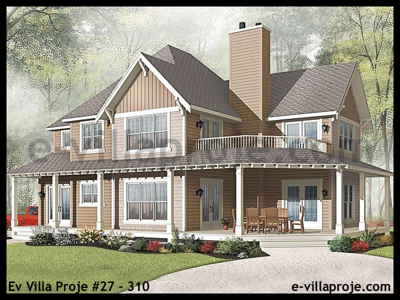 KCE-27.310 210 m² hafif çelik ev mimari görselleştirmesi