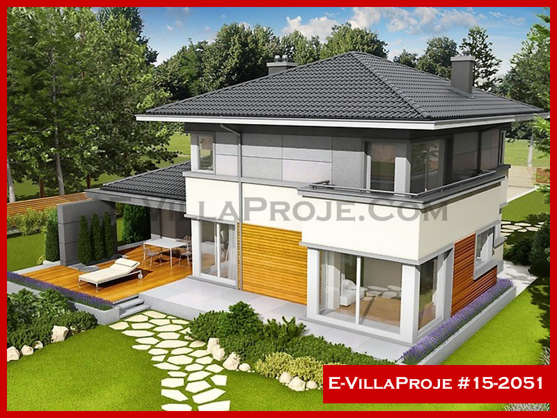 KCE-15.2051 215 m² hafif çelik ev mimari görselleştirmesi
