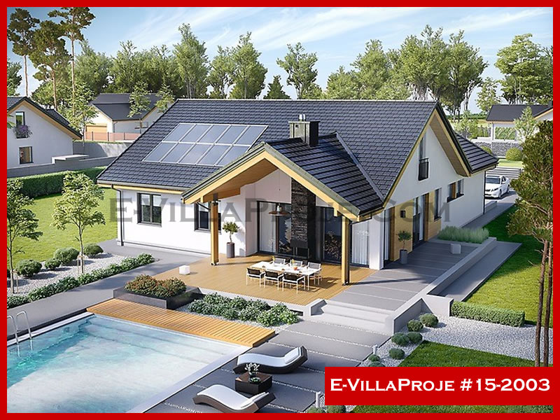 KCE-15.2003 215 m² hafif çelik ev mimari görselleştirmesi