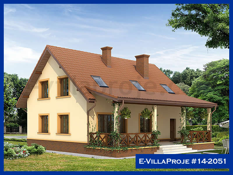 KCE-14.2051 216 m² hafif çelik ev mimari görselleştirmesi
