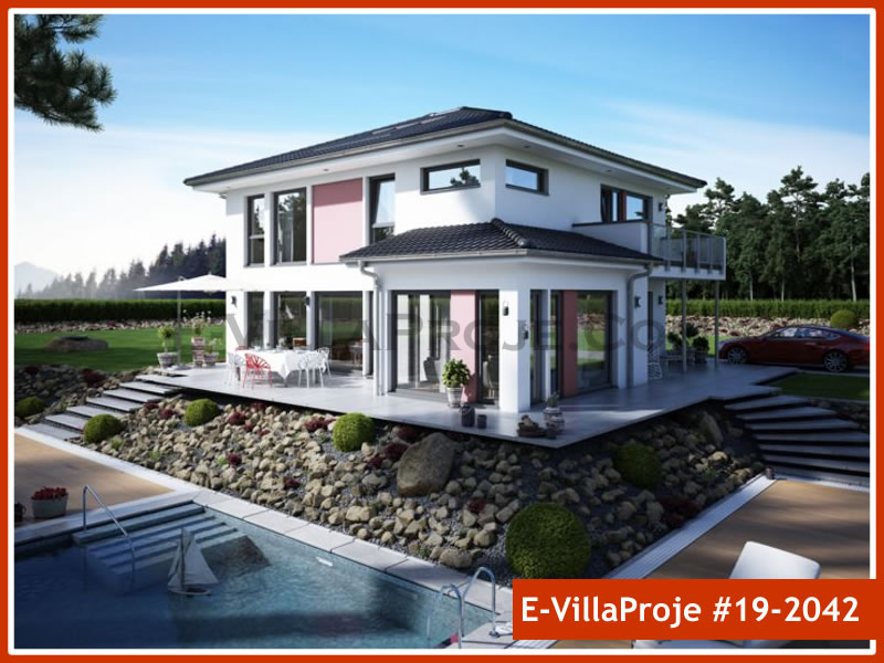 KCE-19.2042 216 m² hafif çelik ev mimari görselleştirmesi