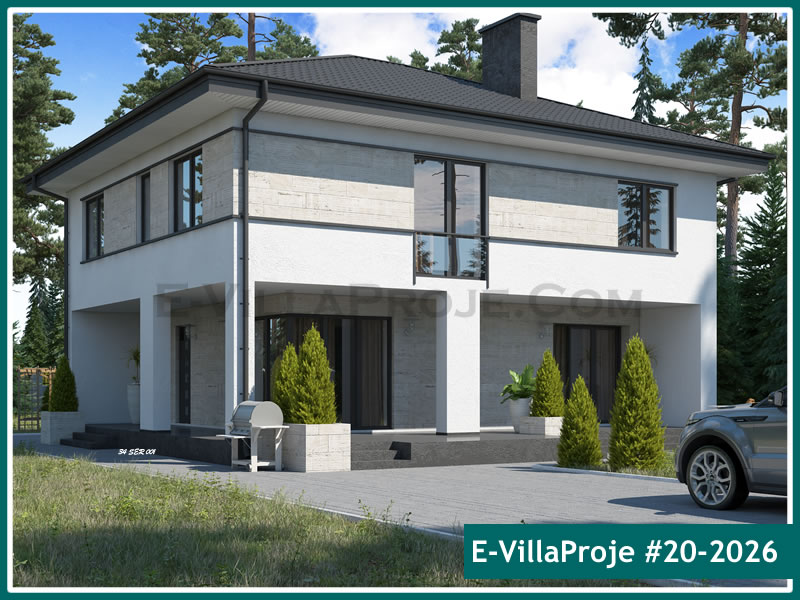 KCE-20.2026 217 m² hafif çelik ev mimari görselleştirmesi