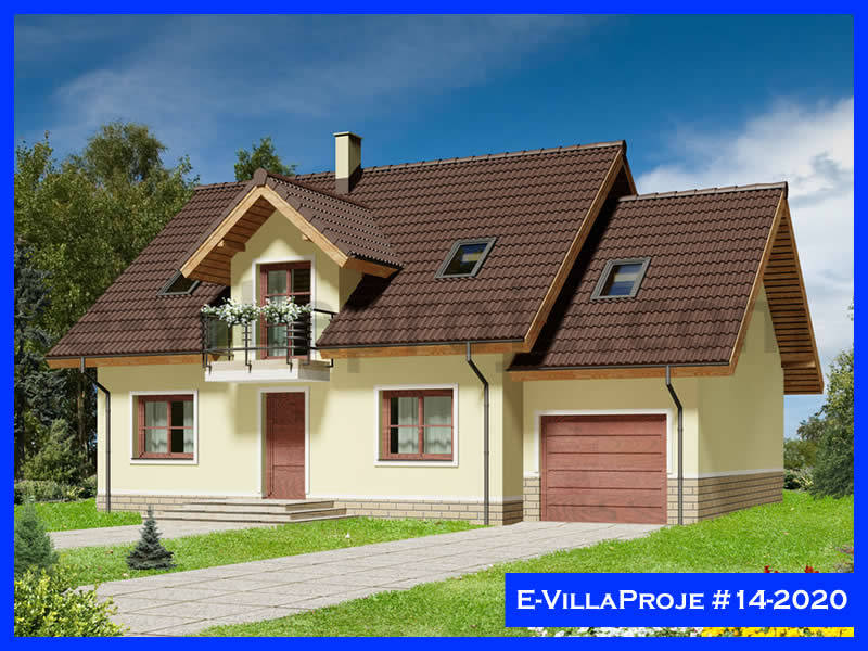 KCE-6126 217 m² hafif çelik ev mimari görselleştirmesi