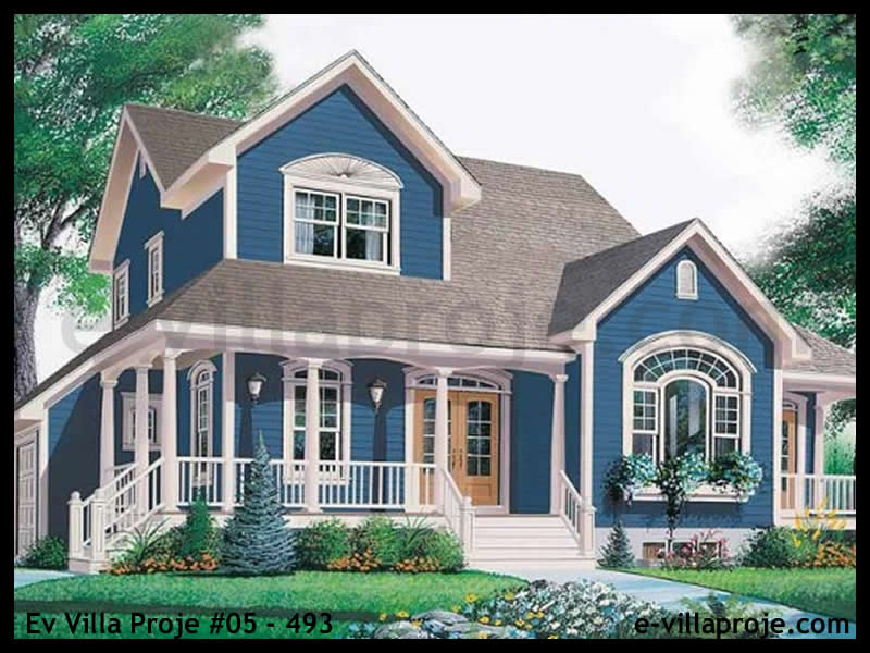 KCE-05.493 221 m² hafif çelik ev mimari görselleştirmesi