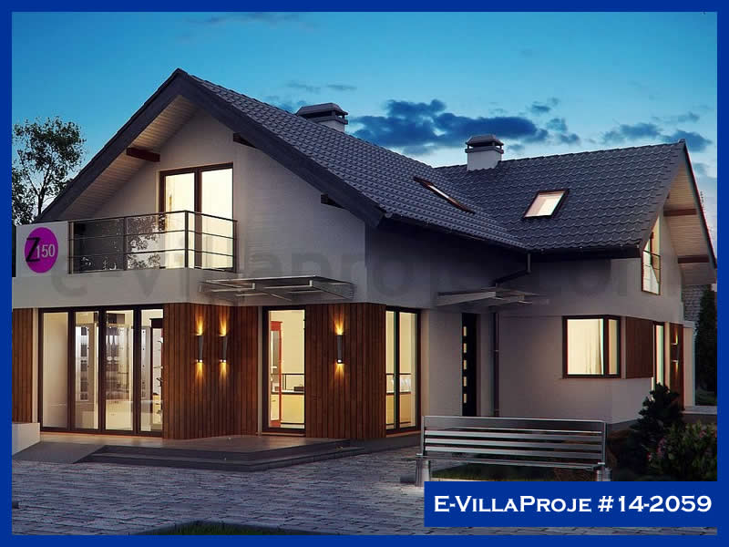 KCE-14.2059 223 m² hafif çelik ev mimari görselleştirmesi
