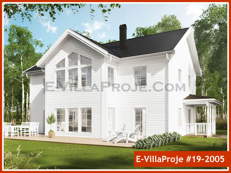 KCE-19786 227 m² hafif çelik ev mimari görselleştirmesi