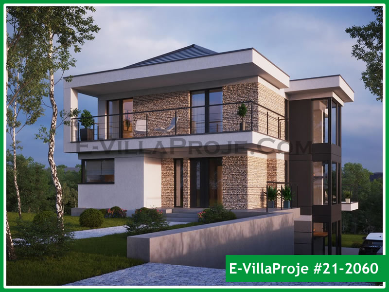 KCE-26881 229 m² hafif çelik ev mimari görselleştirmesi